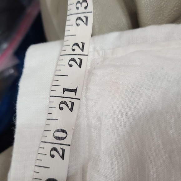 NWT Natural Blue By Visitor Mens White Linen Shorts Pockets Beachy Cool Sz XXL - Picture 15 of 16